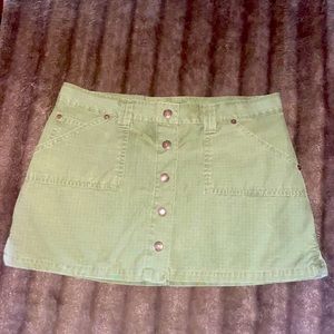 Size 00 Abercrombie & Fitch button-up mini skirt. Good condition. Price negotiab